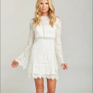 Naomi Mini Dress ~ Buckingham Lace White-